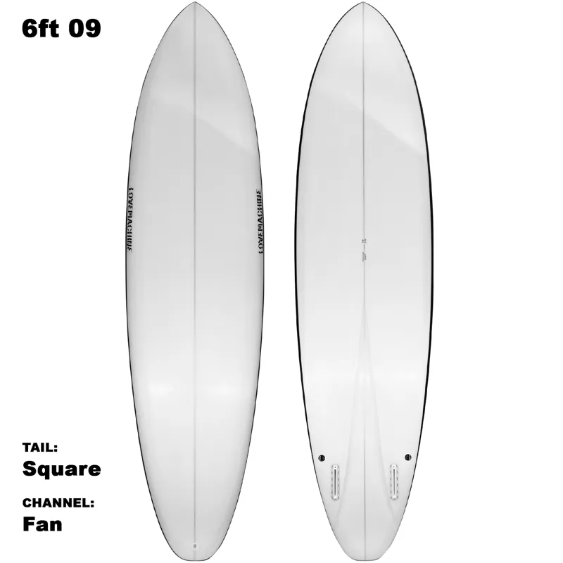 Love Machine Surfboards FM with Black Rails - Futures-3