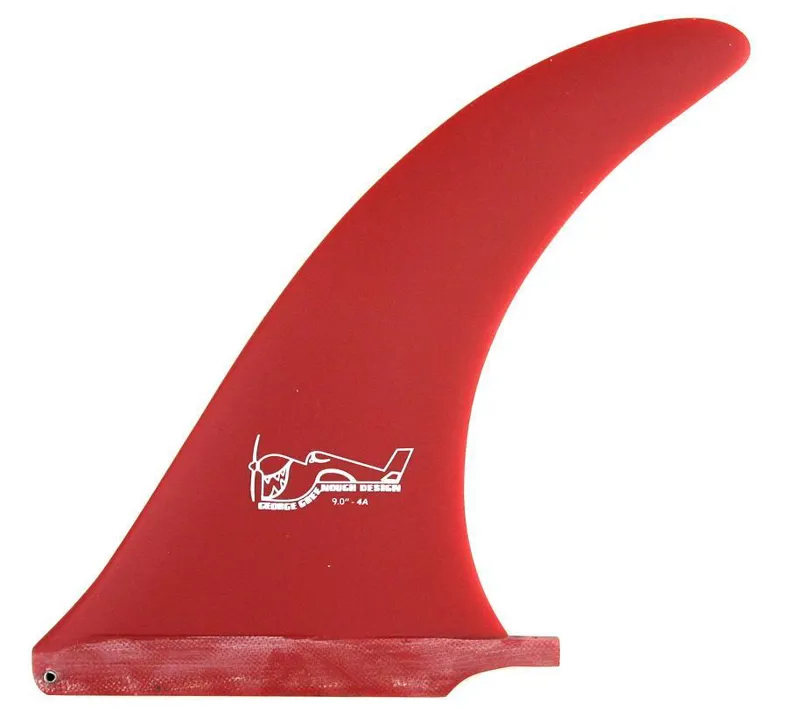 True Ames Greenough 4-A Single Fin in Solid Red