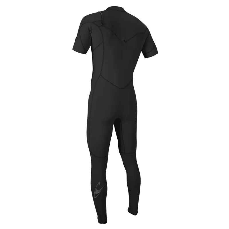 O'Neill Hammer 2mm Chest Zip Short Sleeve Wetsuit in Black-1