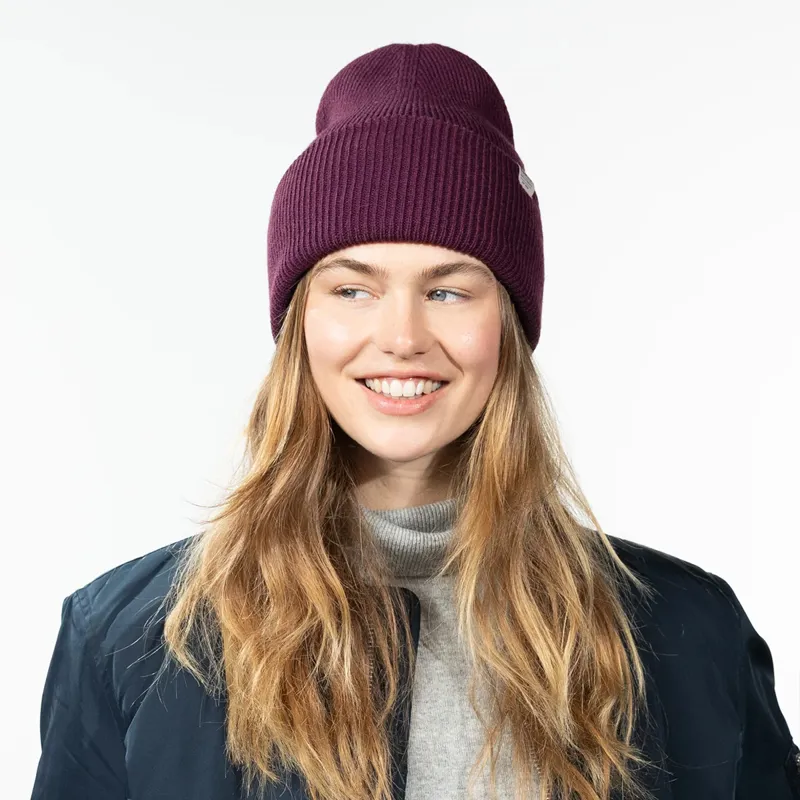 Barts Haveno Beanie in Aubergine-1