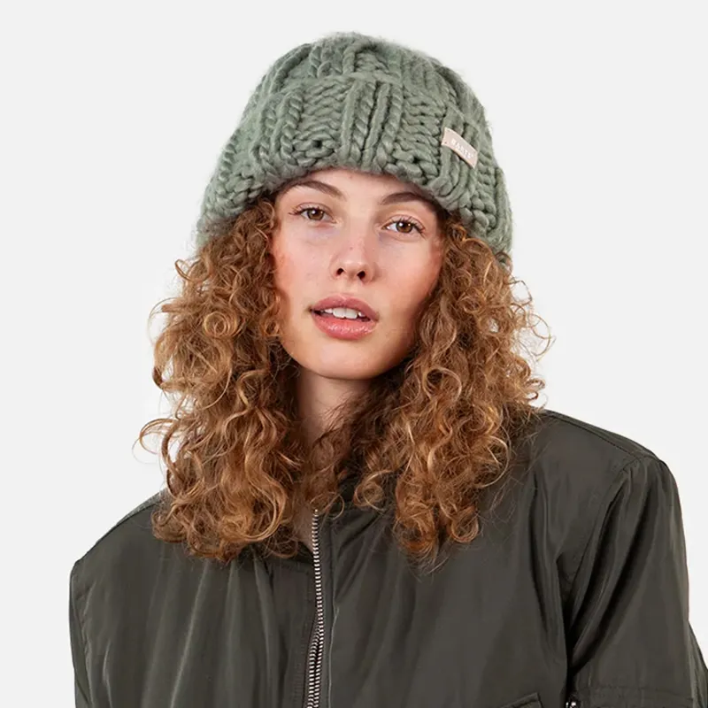 Barts Hermitta Beanie in Pale Army-2