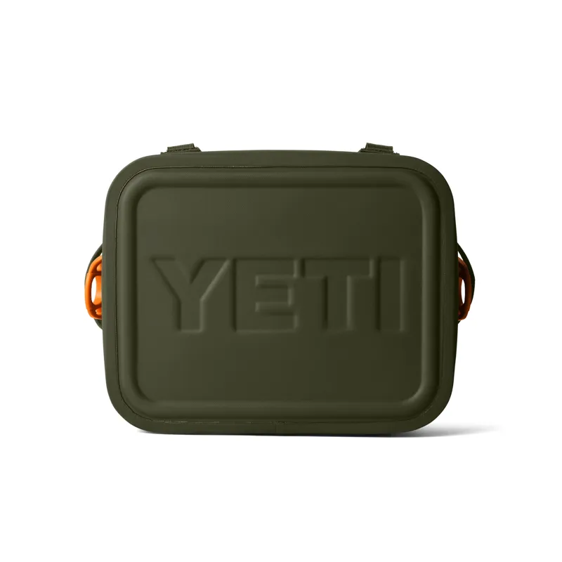 Yeti Hopper Flip 12 Cooler Bag in Olive/King Crab Orange-4
