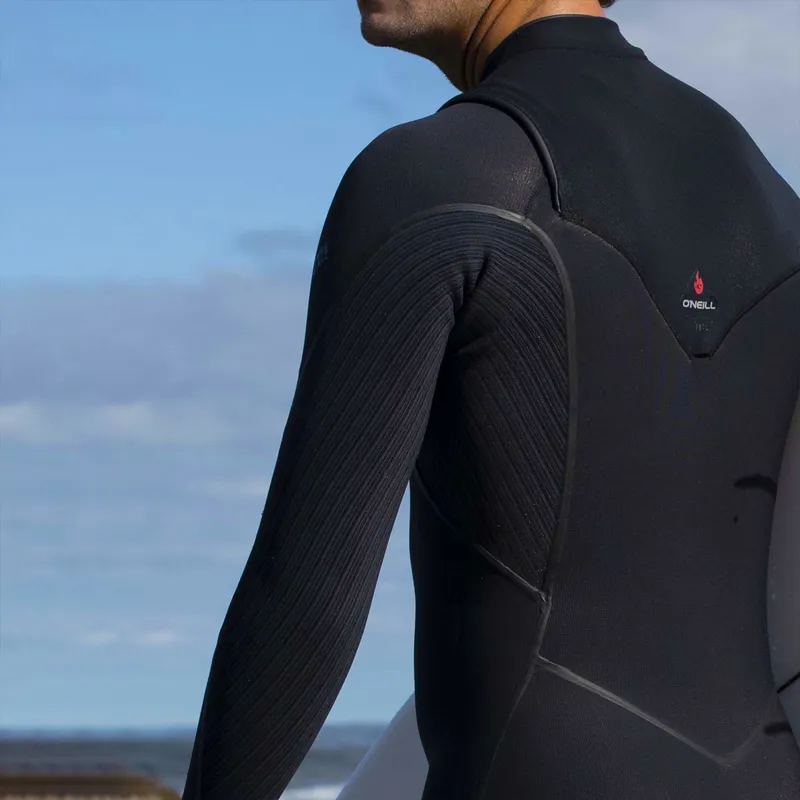 O Neill Hyperfreak Fire 5-4mm+ Chest Zip Wetsuit-3