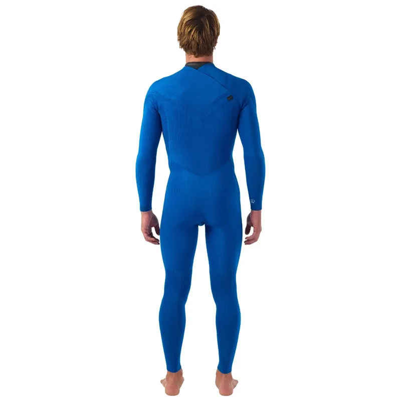 O'Neill Hyperfreak 3-2mm+ Chest Zip Wetsuit in Raven/Army-6
