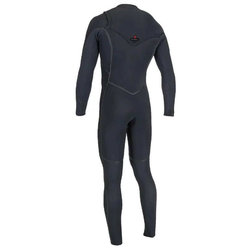 O'Neill Hyperfreak Fire 4-3mm+ Chest Zip Wetsuit in Black-1