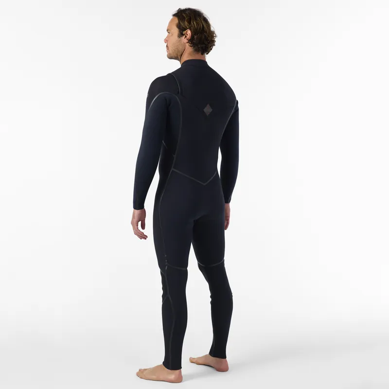 O Neill 2025 Hyperfreak Fire 5-4mm+ Chest Zip Wetsuit-1