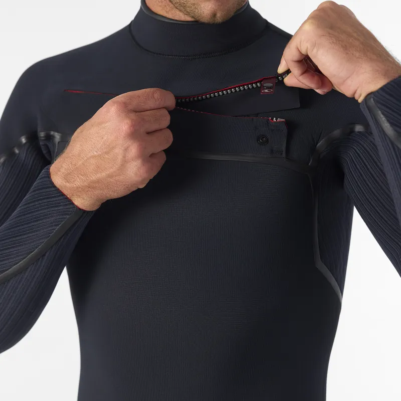 O Neill 2025 Hyperfreak Fire 5-4mm+ Chest Zip Wetsuit-5