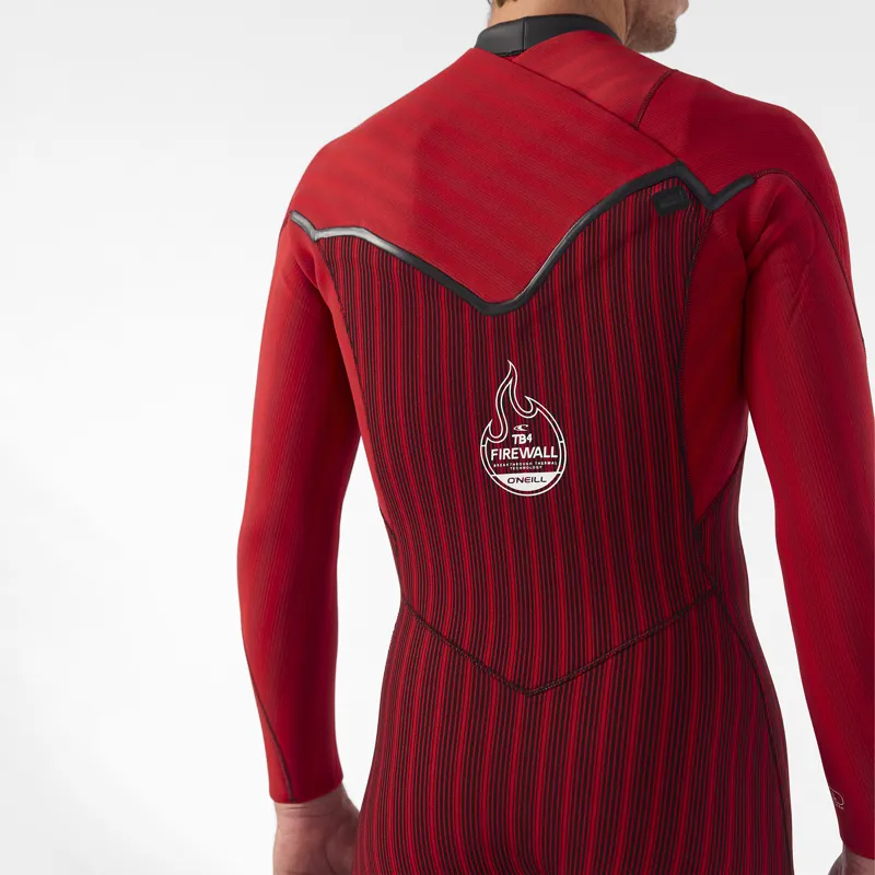 O Neill 2025 Hyperfreak Fire 5-4mm+ Chest Zip Wetsuit-8