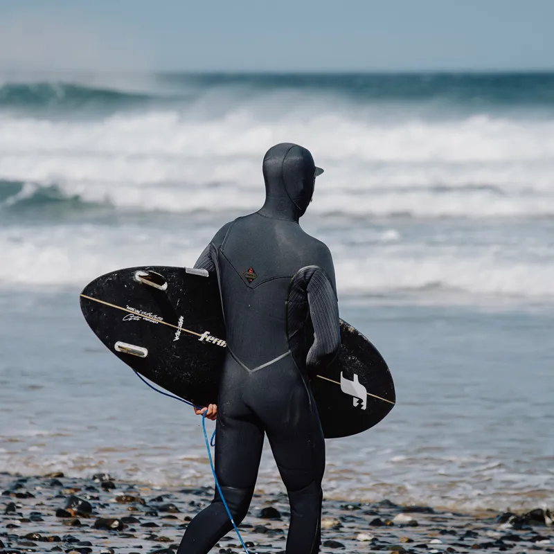O'Neill Hyperfreak Fire 5-4mm+ Chest Zip Hooded Wetsuit-5