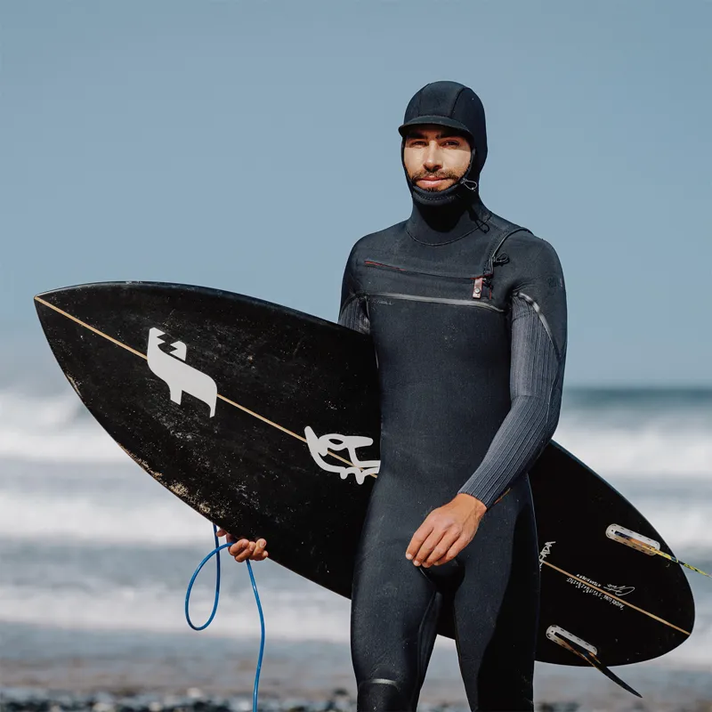 O'Neill Hyperfreak Fire 5-4mm+ Chest Zip Hooded Wetsuit-6