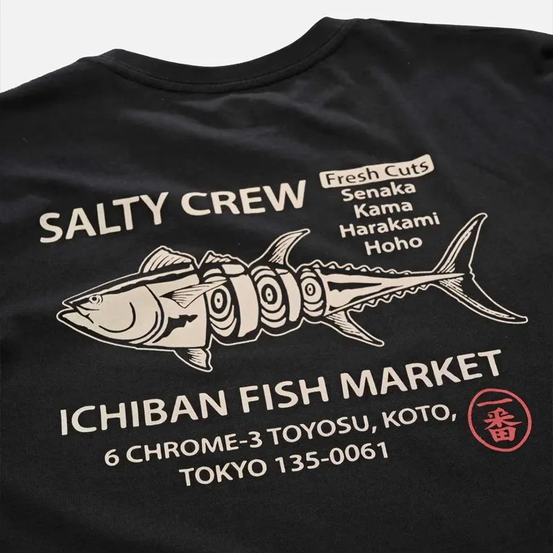 Salty Crew Ichiban Tee in Black-3