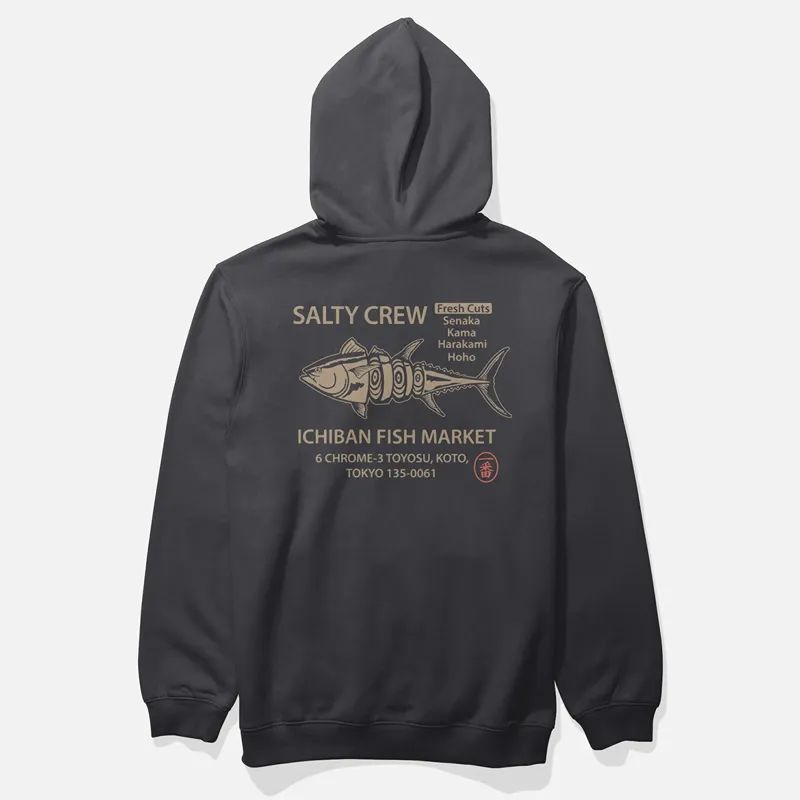 Salty Crew Ichiban Hoodie in Black