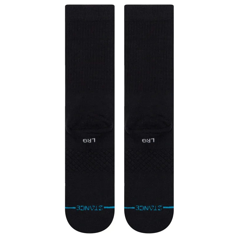 Stance Icon Crew Sock in Black/White-2