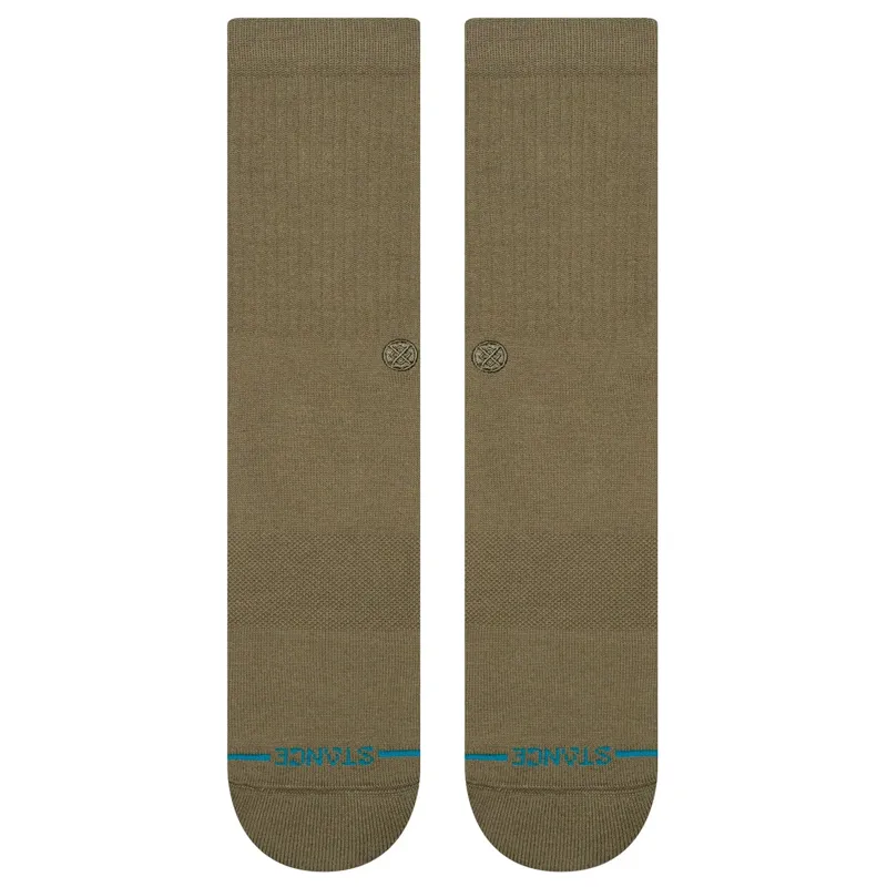 Stance Icon Crew Sock in Green-1