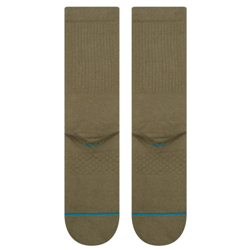 Stance Icon Crew Sock in Green-2