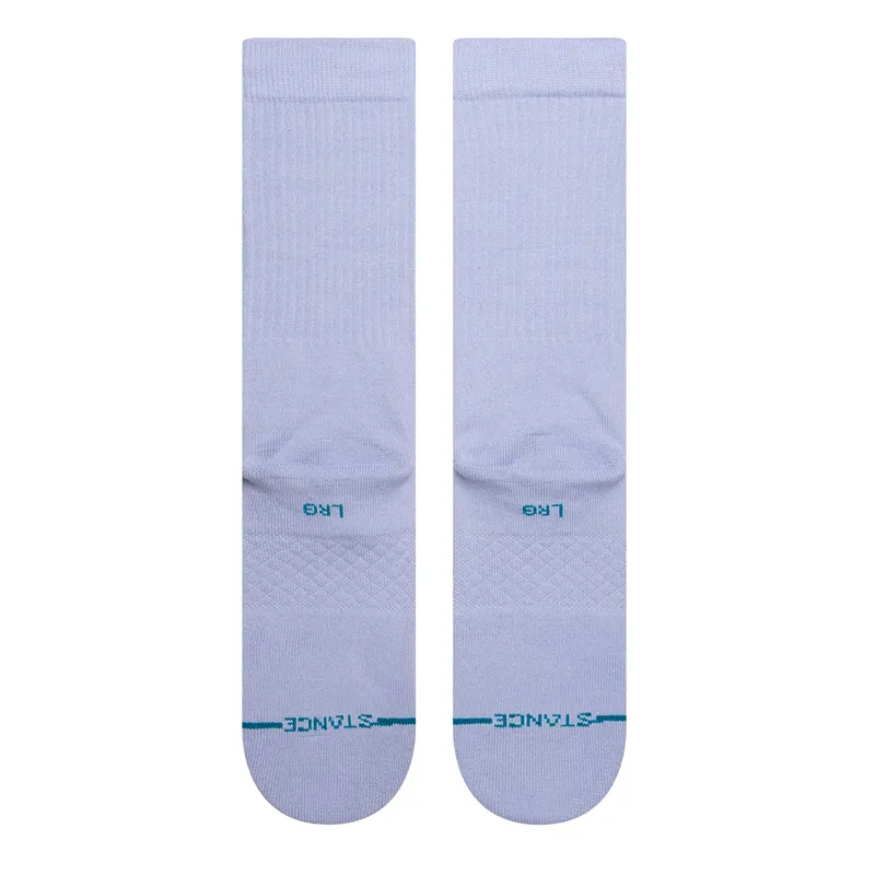Stance Icon Crew Sock in Lilac Ice - SIZE Large-2