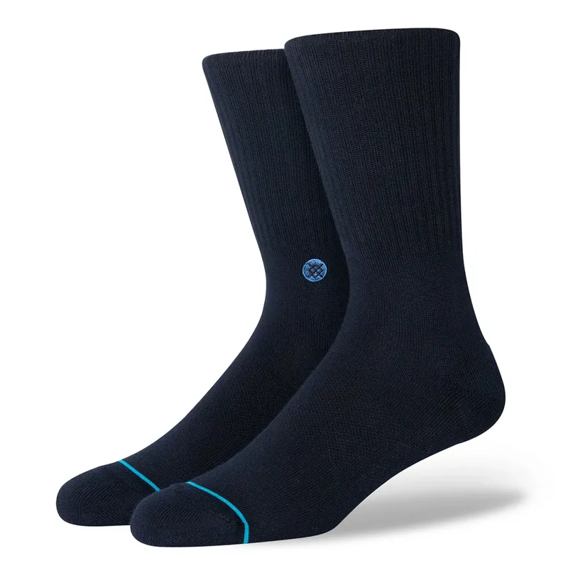 Stance Icon Crew Sock in Dark Navy - SIZE Large