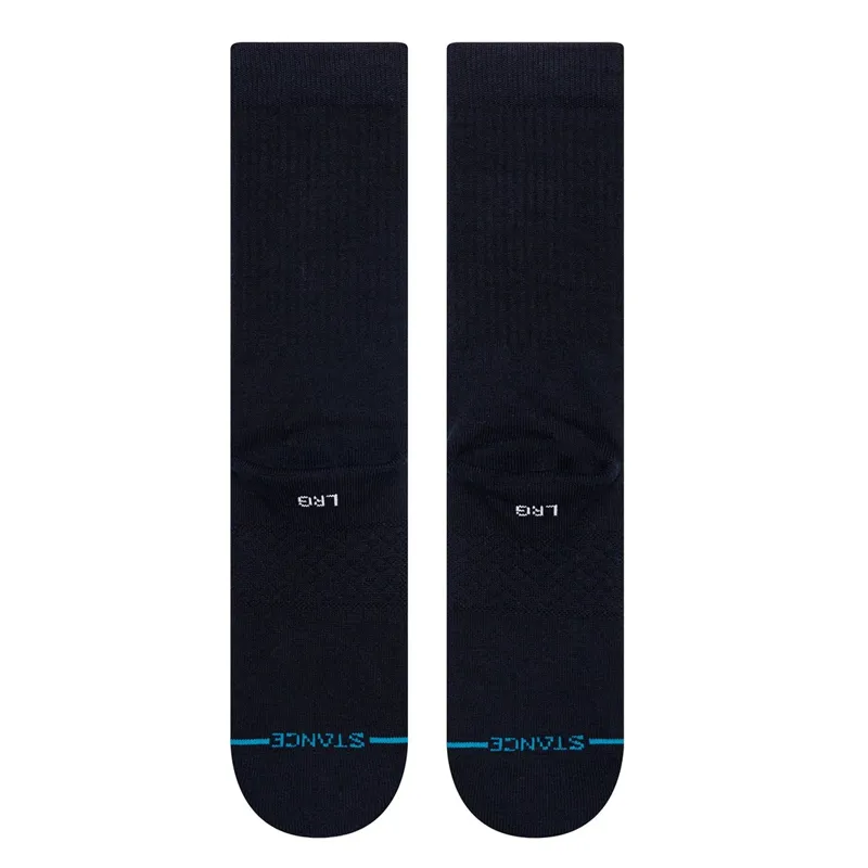 Stance Icon Crew Sock in Dark Navy - SIZE Large-2