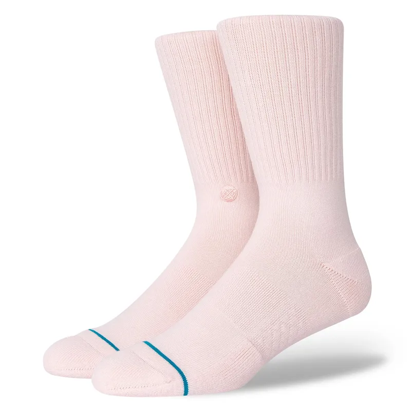 Stance Icon Crew Sock in Pink - SIZE Large