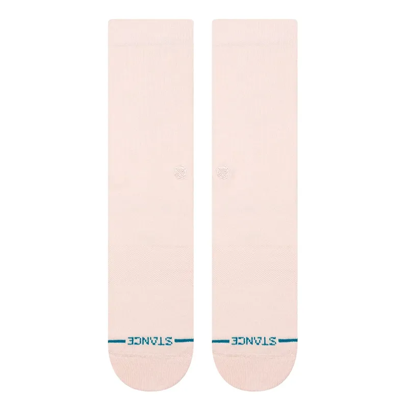 Stance Icon Crew Sock in Pink - SIZE Large-1