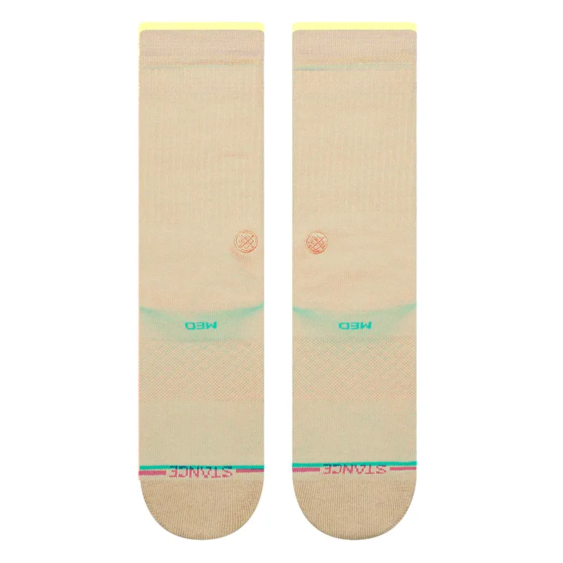 Stance Icon Crew Sock in Sand - SIZE Large-2