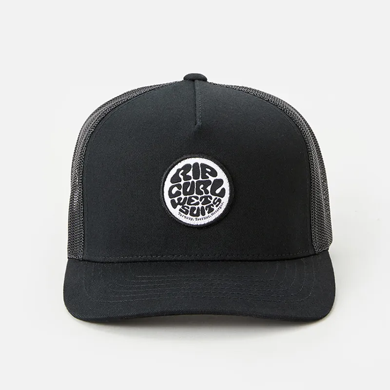 Rip Curl Icons Eco Trucker Cap in Black/White-2