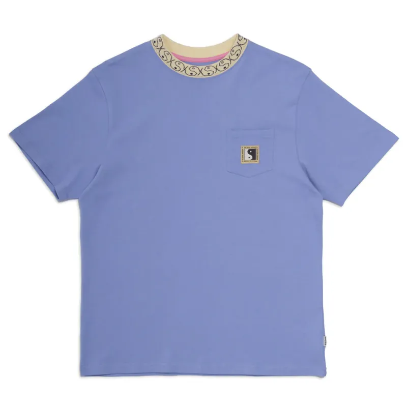 T and C Jacquard Pocket Tee in Lavender