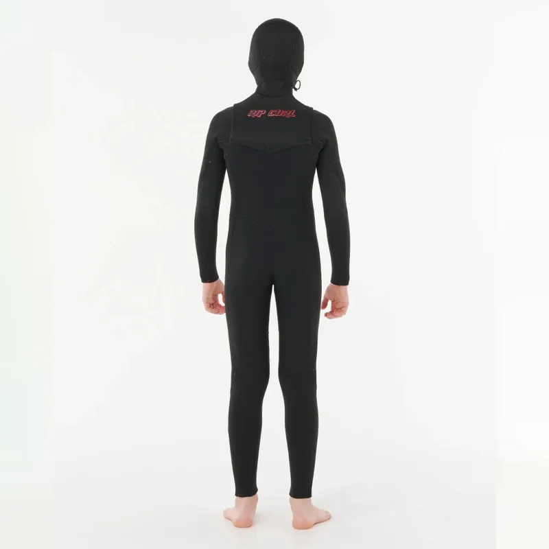 Rip Curl Junior Dawn Patrol 5/4mm Chest Zip Hooded Wetsuit-2