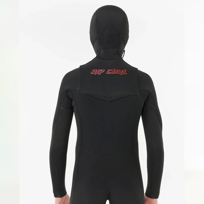 Rip Curl Junior Dawn Patrol 5/4mm Chest Zip Hooded Wetsuit-4
