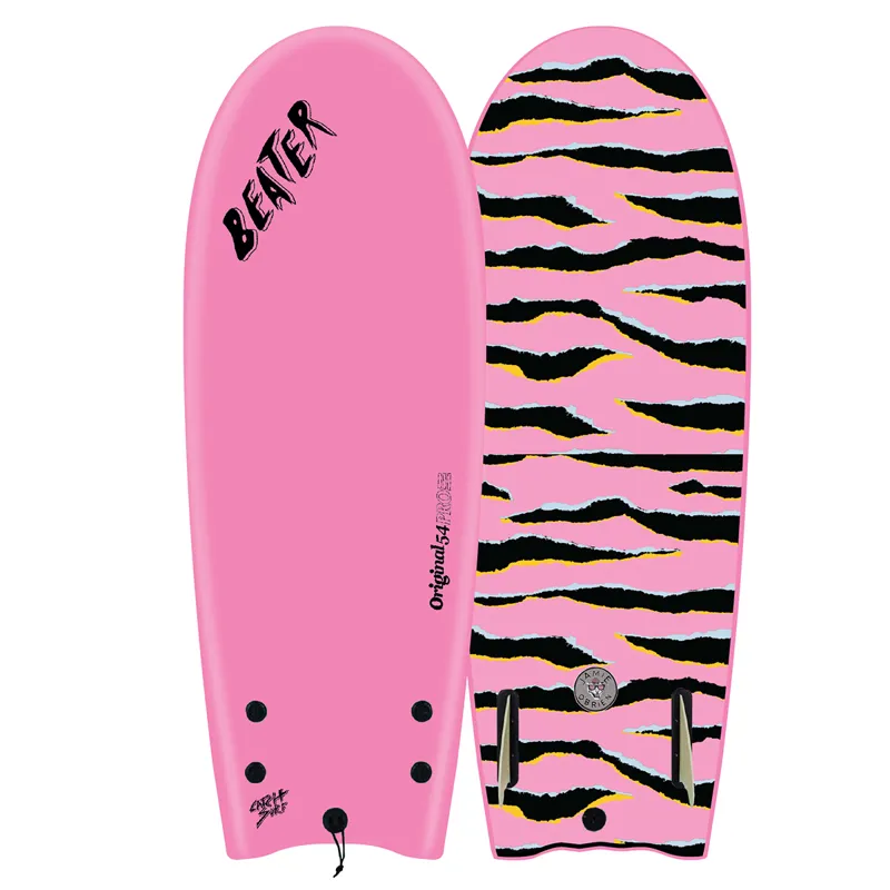 Catch Surf 54in Beater Soft Surfboard in JOB Hot Pink design