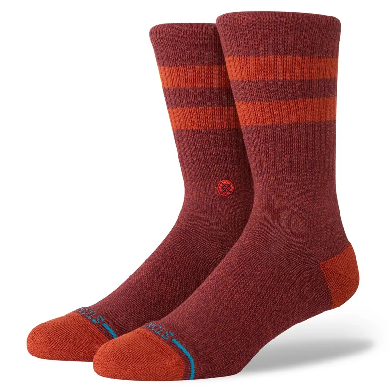Stance Joven Crew Sock in Rust