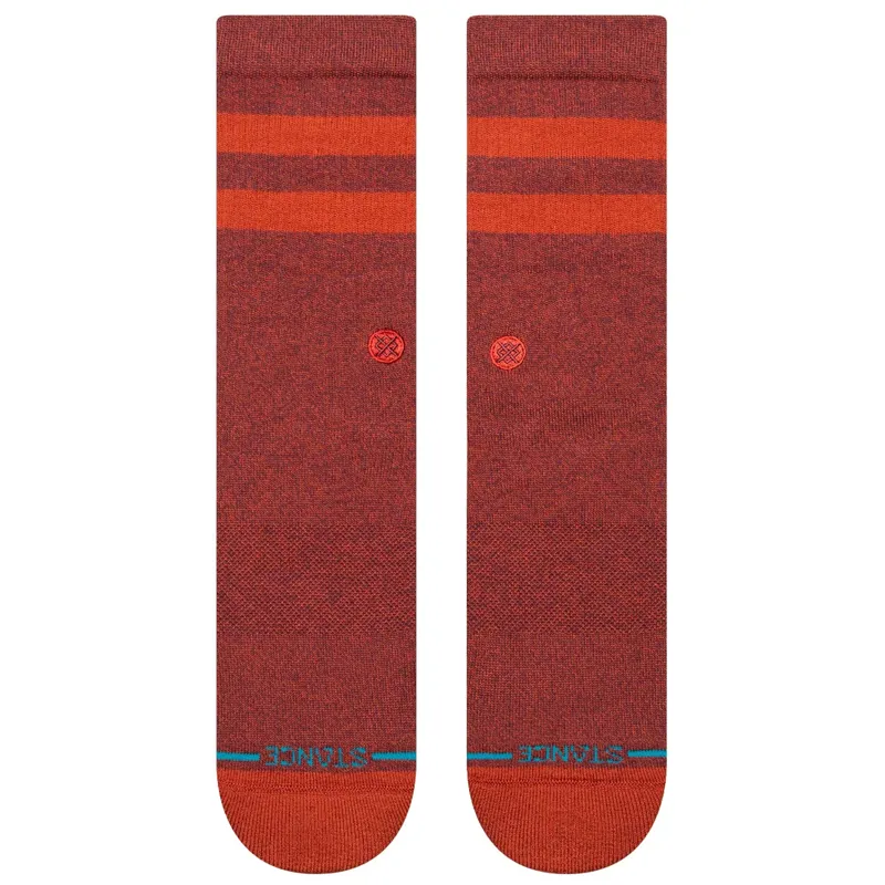 Stance Joven Crew Sock in Rust-1