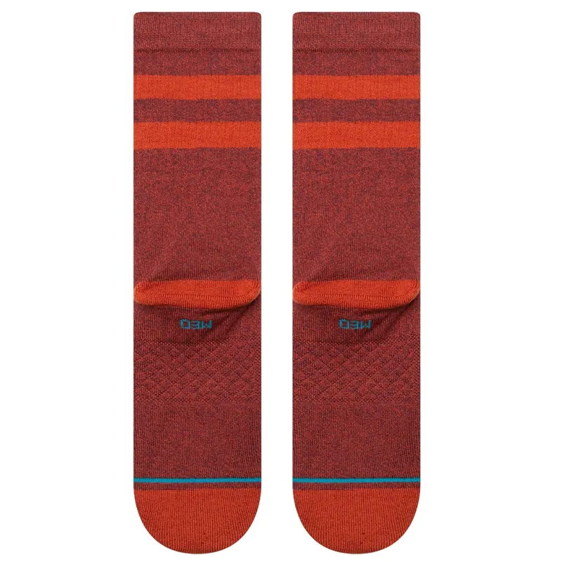 Stance Joven Crew Sock in Rust-2