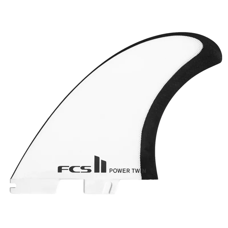 FCS II JS PG Power Twin Fin in White/Black