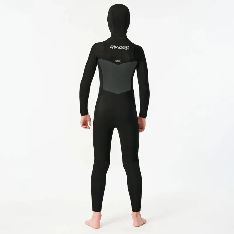 Rip Curl Junior Dawn Patrol 2024 5/4mm Chest Zip Hooded Wetsuit-2