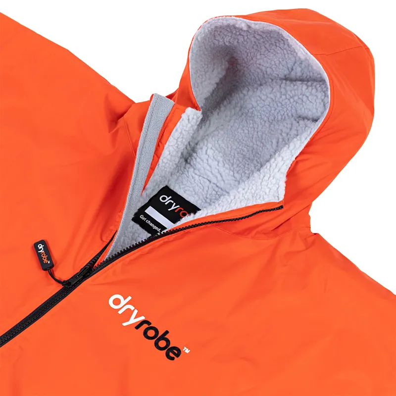 Dryrobe Kids 10-14 Advance Long Sleeve in Orange/Grey-2