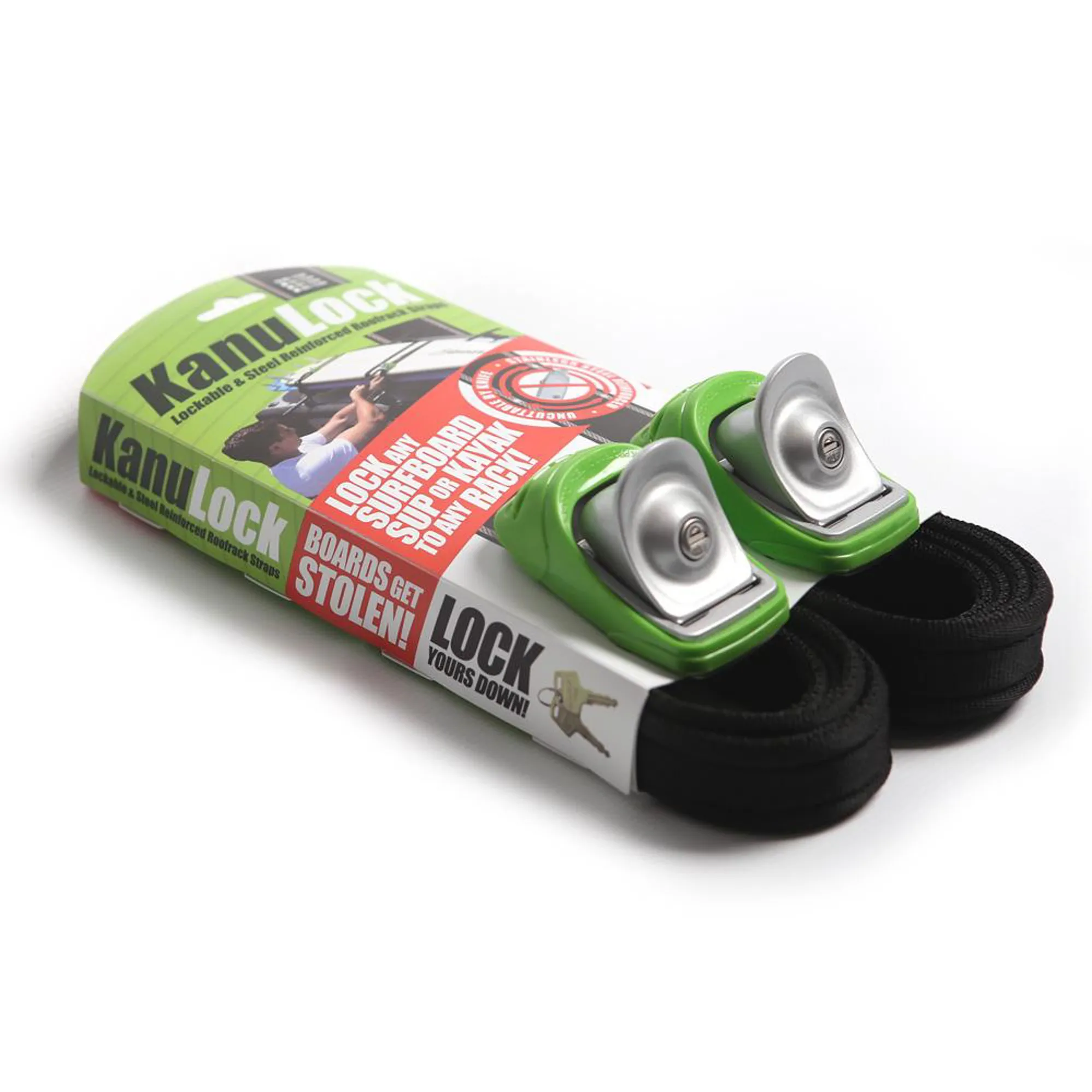 Loackable Strap Kanulock 2.5m/8ft Lockable Tie-Down Straps