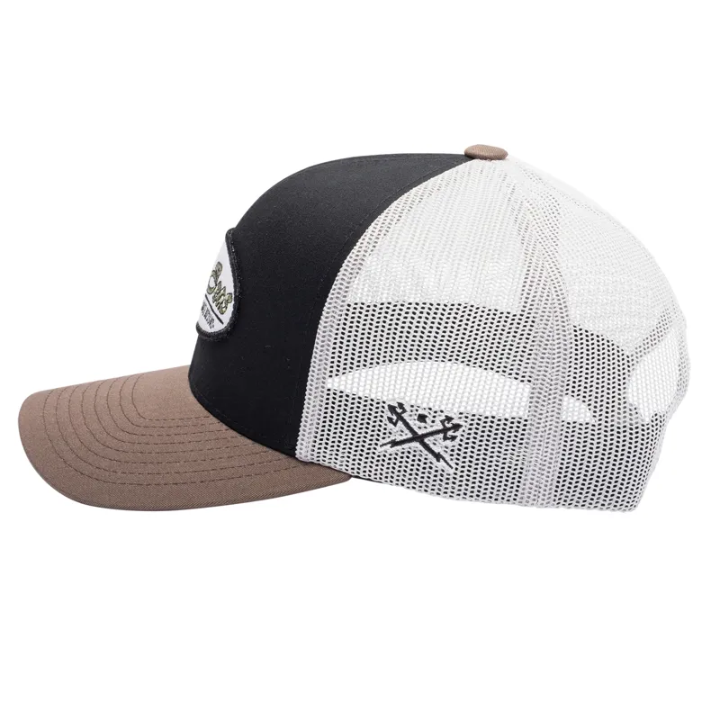 Dark Seas Laguna Cap in Black/Brown-2