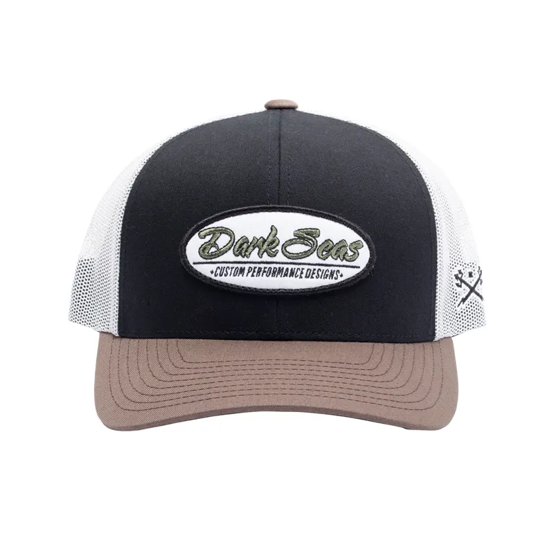 Dark Seas Laguna Cap in Black/Brown-3