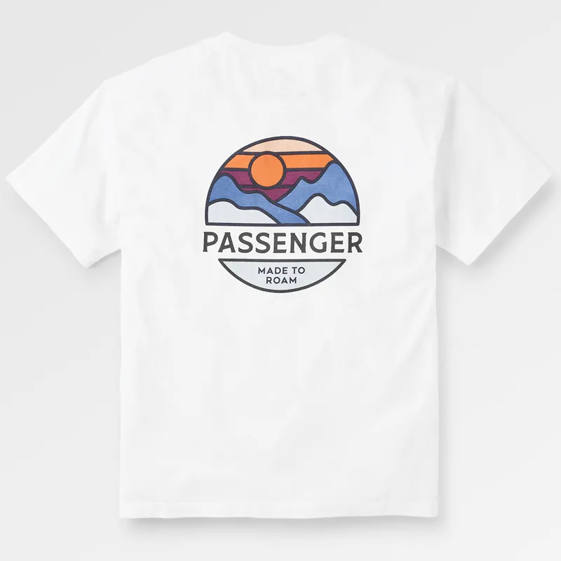 Passenger Laidback Recycled Cotton Relaxed Fit T-Shirt in White