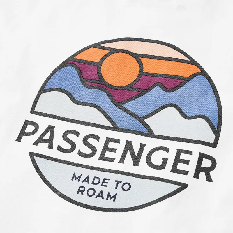 Passenger Laidback Recycled Cotton Relaxed Fit T-Shirt in White-4