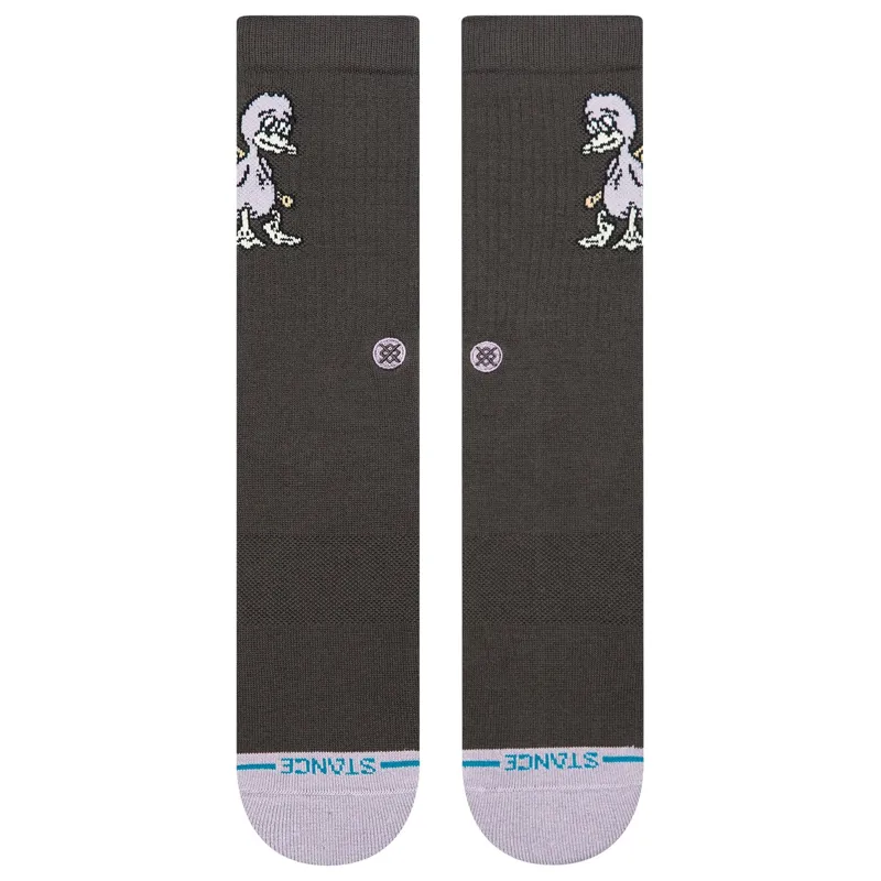 Stance Lights Out Crew Sock in Charcoal-1