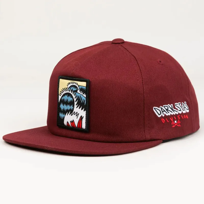 Dark Seas Line Up cap in Burgundy-1