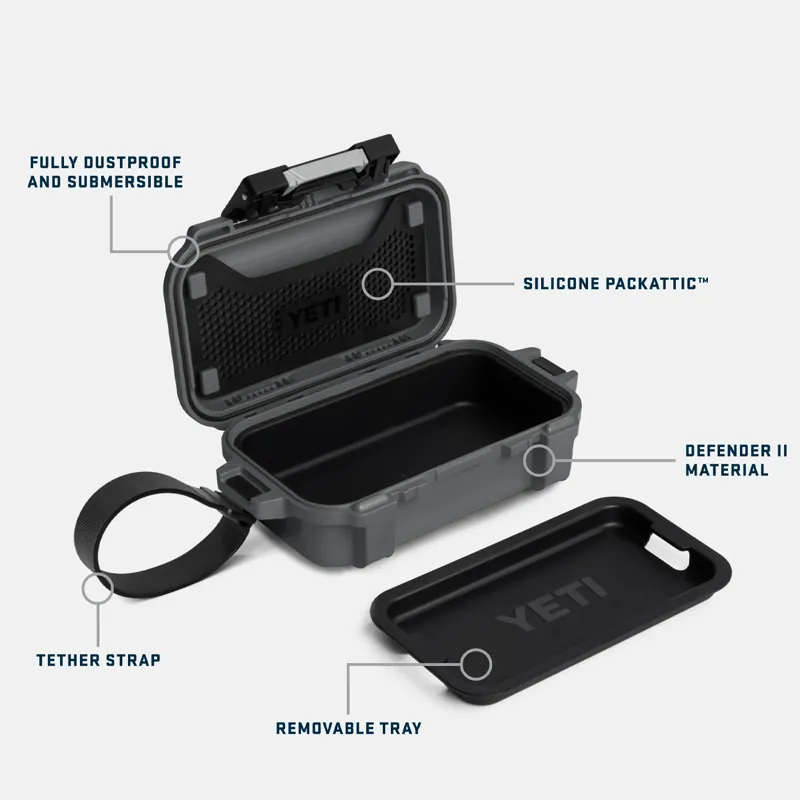 Yeti Loadout GoBox 1L Gear Case in Charcoal-7