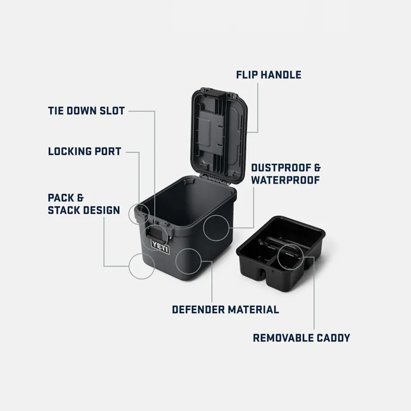 Yeti Loadout GoBox 15L Gear Case in King Crab-7