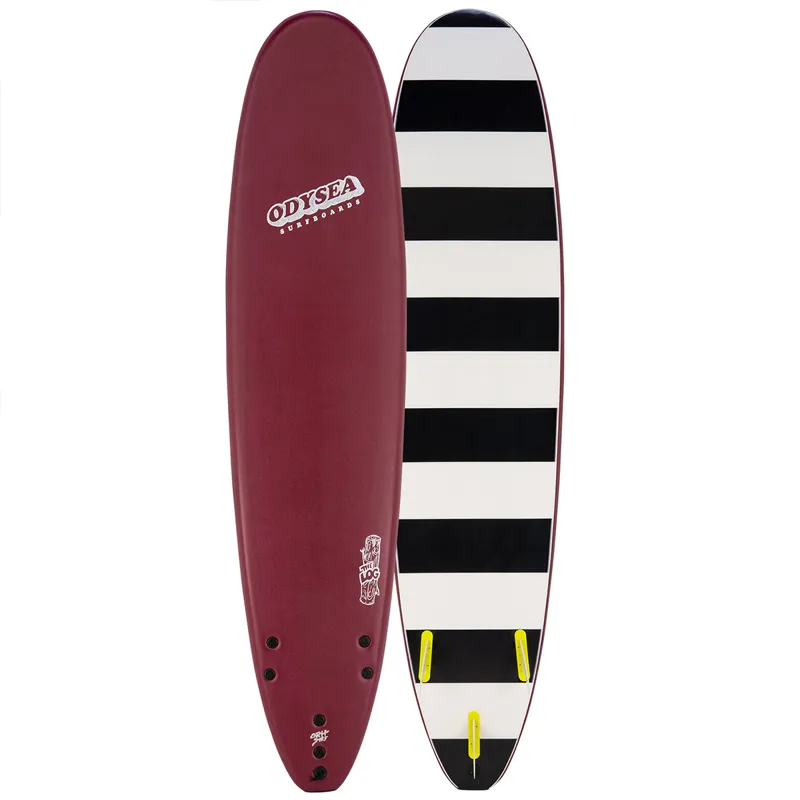 Catch Surf Odysea Log Soft Surfboard in Maroon