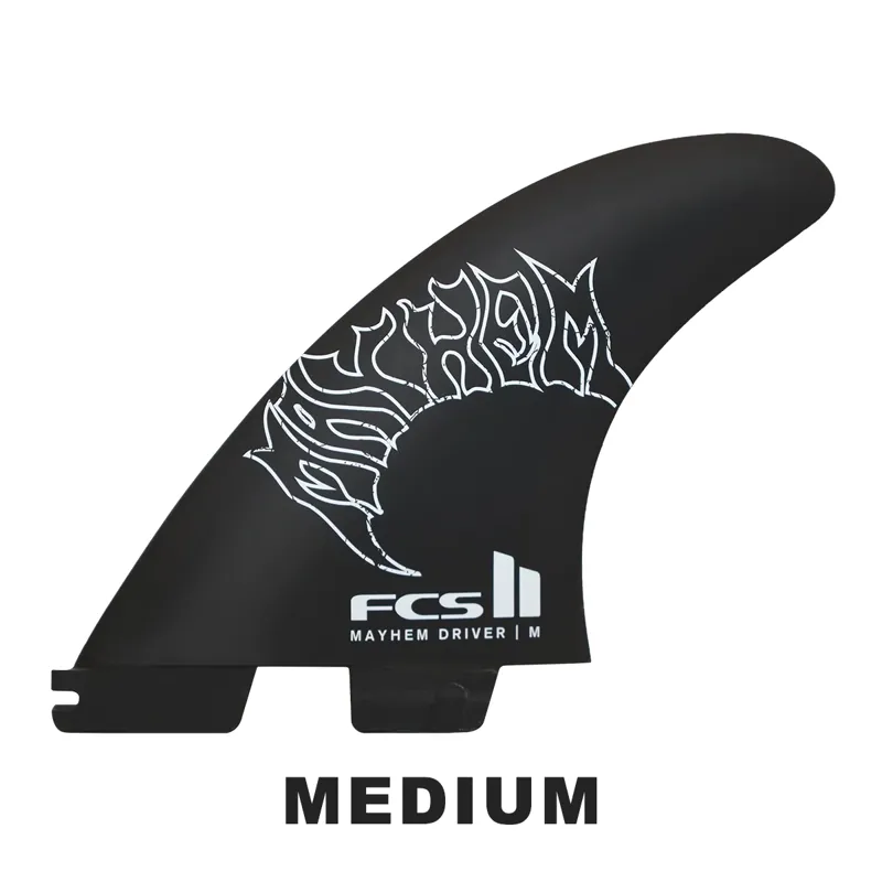 FCS II Mayhem PC Carbon Driver Tri Fin Set-1