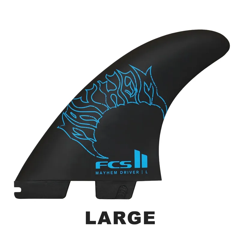 FCS II Mayhem PC Carbon Driver Tri Fin Set-3