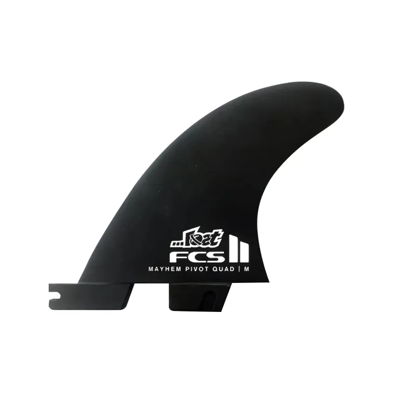 FCS II Mayhem PC Carbon Pivot Medium Quad Rear Fins in Sand