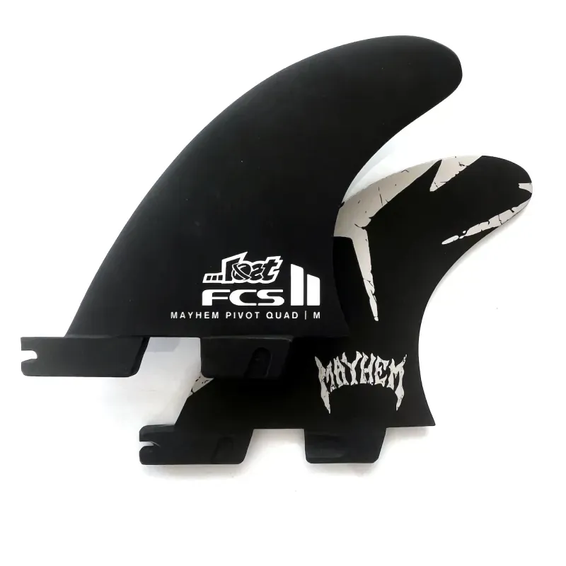 FCS II Mayhem PC Carbon Pivot Medium Quad Rear Fins in Sand-1